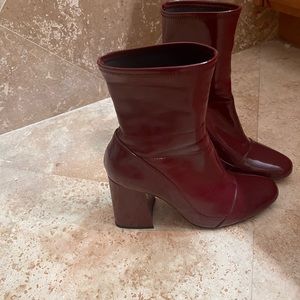 Zara Burgundy Boots